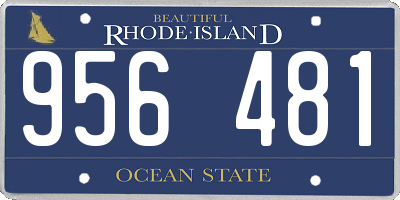 RI license plate 956481