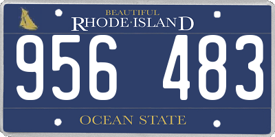 RI license plate 956483