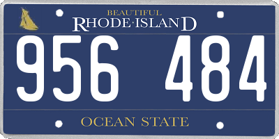 RI license plate 956484