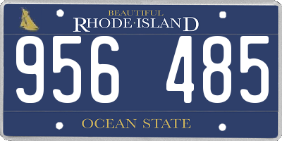 RI license plate 956485