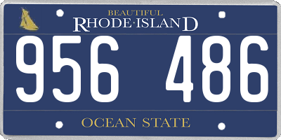 RI license plate 956486