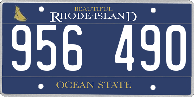 RI license plate 956490