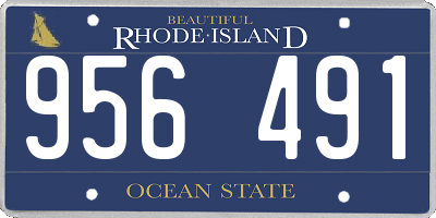 RI license plate 956491