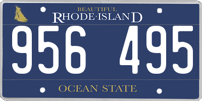RI license plate 956495