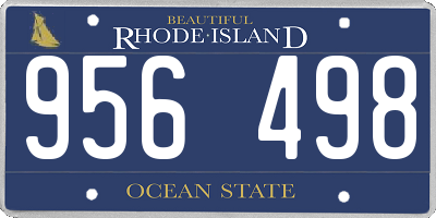 RI license plate 956498