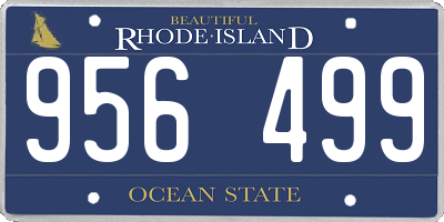 RI license plate 956499