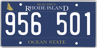 RI license plate 956501