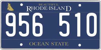 RI license plate 956510