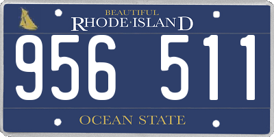 RI license plate 956511
