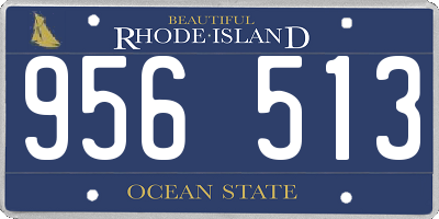 RI license plate 956513