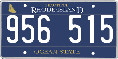 RI license plate 956515