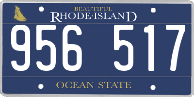 RI license plate 956517