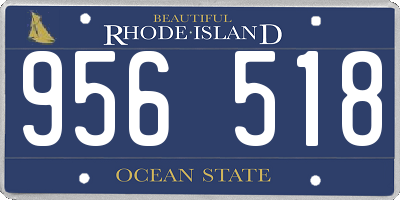 RI license plate 956518