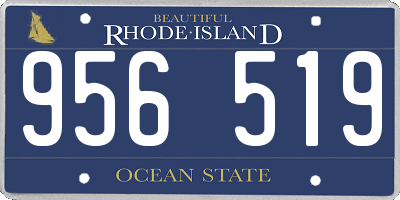 RI license plate 956519