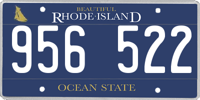 RI license plate 956522