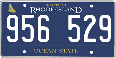 RI license plate 956529