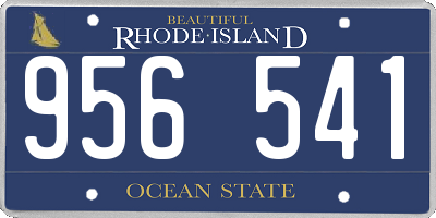 RI license plate 956541