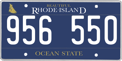 RI license plate 956550