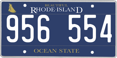 RI license plate 956554