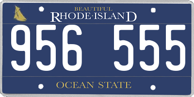 RI license plate 956555