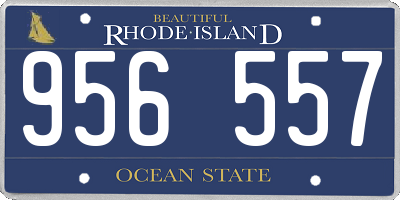 RI license plate 956557