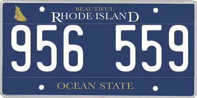 RI license plate 956559