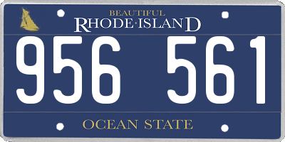 RI license plate 956561