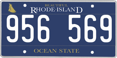 RI license plate 956569