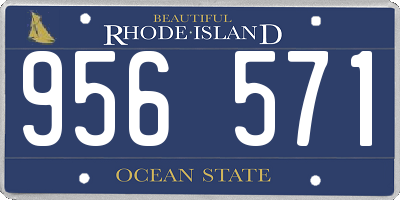 RI license plate 956571