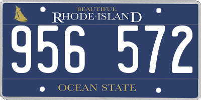 RI license plate 956572
