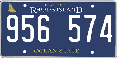 RI license plate 956574