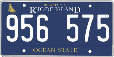 RI license plate 956575