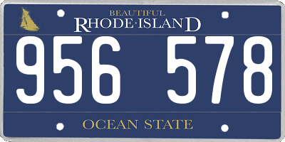 RI license plate 956578