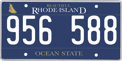 RI license plate 956588