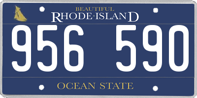 RI license plate 956590