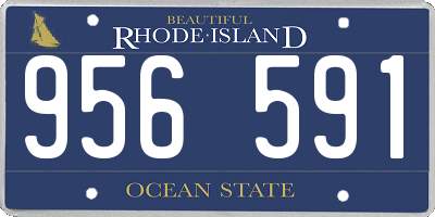 RI license plate 956591
