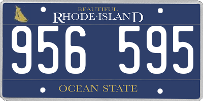RI license plate 956595