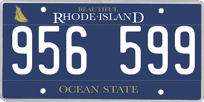RI license plate 956599