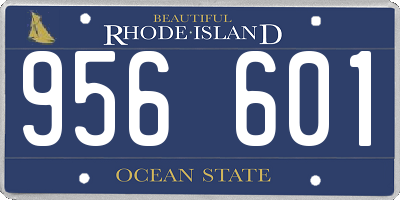 RI license plate 956601