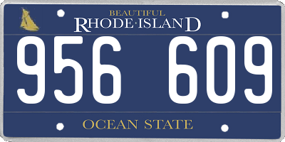 RI license plate 956609