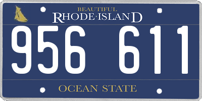RI license plate 956611