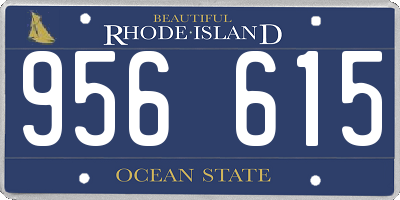 RI license plate 956615