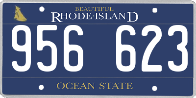 RI license plate 956623