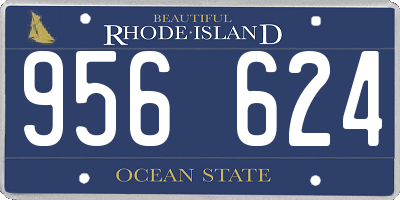 RI license plate 956624
