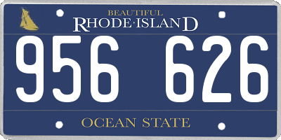 RI license plate 956626