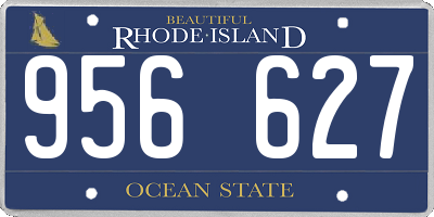 RI license plate 956627