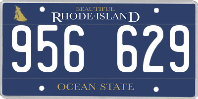 RI license plate 956629