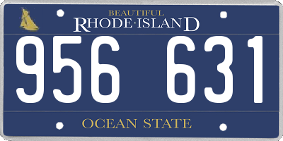 RI license plate 956631