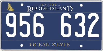 RI license plate 956632