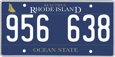 RI license plate 956638